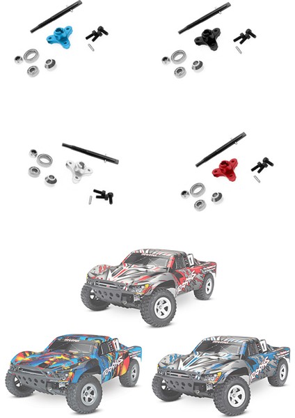 1/10 Slash Stampede Vxl Xl5 2WD Yükseltme Parçaları Için Metal Kaydırmalı Debriyaj Eliminatörü ve Giriş Mili, Mavi (Yurt Dışından) fiyatları