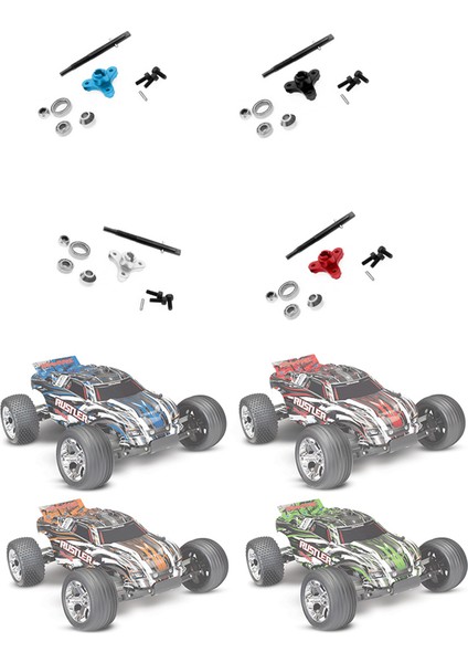 1/10 Slash Stampede Vxl Xl5 2WD Yükseltme Parçaları Için Metal Kaydırmalı Debriyaj Eliminatörü ve Giriş Mili, Mavi (Yurt Dışından) modelleri