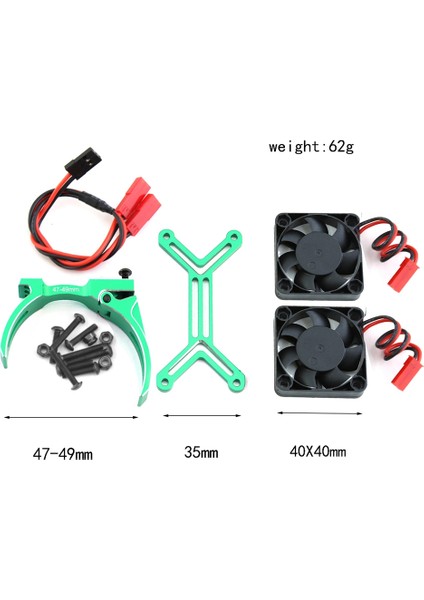 4985 1717 Motor Isı Emici Çift Soğutma Fanı Soğutucu 1/5 Xrt Arrma Kraton Rc Kamyon Araba Yükseltme Parçaları, 1 (Yurt Dışından)