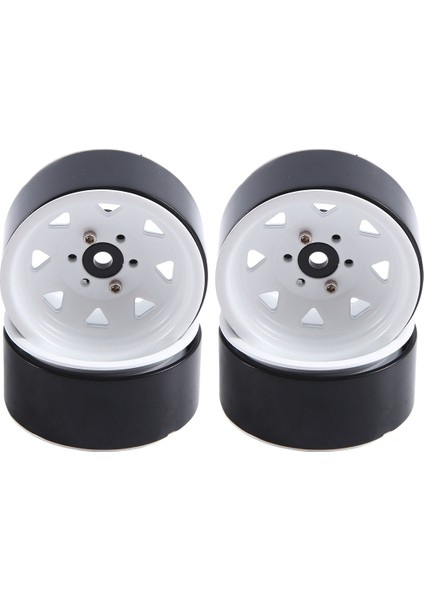 4pcs 1.9 Inç Metal Beadlock Tekerlek Göbeği 1/10 Rc Paletli Araba Trx4 Eksenel SCX10 90046 AXI03007 Redcat Gen8, Beyaz 8 (Yurt Dışından)