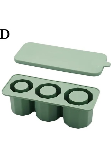 Buz Küpü Tepsi Tumbler Fincan Silikon Silindir Buz Küpü Makinesi Kapaklı Kalıp Için Kupası Dondurucu Buzlu Içecek Suyu Wh K3Q3 (Yurt Dışından)