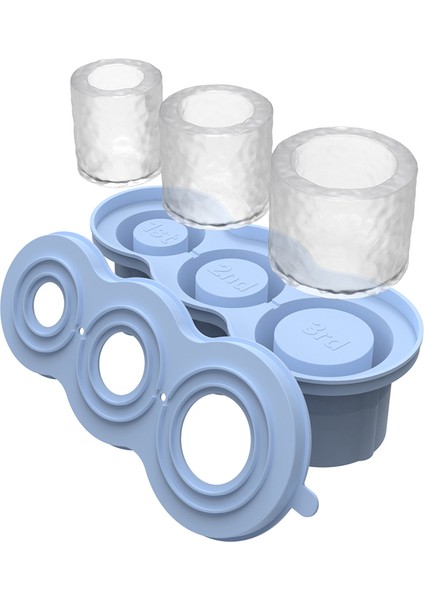 Silikon Silindir Buz Küpü Tepsi Kapaklı Yeniden Kullanılabilir Buz Blokları Tepsileri Bardak Bardak Kolay Bırakma (Yurt Dışından) indirimleri