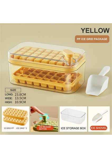 Saklama Kutusu ile Buz Kalıbı Kutusu Ev Mutfak Aksesuarları Buz Saklama Kutuları Tek Tuşla Pres Tipi Çok Fonksiyonlu Buz Kalıbı (Yurt Dışından) modelleri