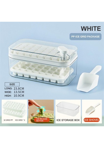 Saklama Kutusu ile Buz Kalıbı Kutusu Ev Mutfak Aksesuarları Buz Saklama Kutuları Tek Tuşla Pres Tipi Çok Fonksiyonlu Buz Kalıbı (Yurt Dışından) indirimleri