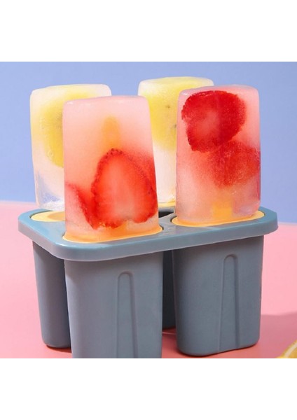 Popsicle Kalıp Dıy Dondurma Buz Küpleri Makinesi Bar Mutfak Buzdolabı Ev Yapımı Sopa Kalıp Küvetler Silikon Ev Mutfak Aletleri (Yurt Dışından)
