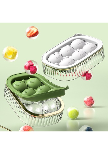 Itme Tipi Mutfak Silikon Buz Küpü Kalıpları Yeniden Kullanılabilir Buz Izgara Tepsisi Diy Viski Içecek Kapaklı Buz Kalıbı Gıda Sınıfı Buz Küpü Kutusu (Yurt Dışından)