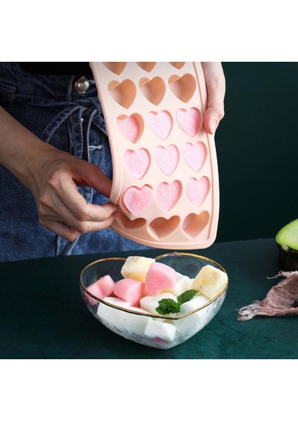 21 Kalp Şeklinde Yuvarlak Silikon Buz Kalıp Buz Kutusu Popsicle Kalıp Barware Viski Buz Topu Kalıp Yaratıcı Kapaklı Mutfak Aletleri (Yurt Dışından)