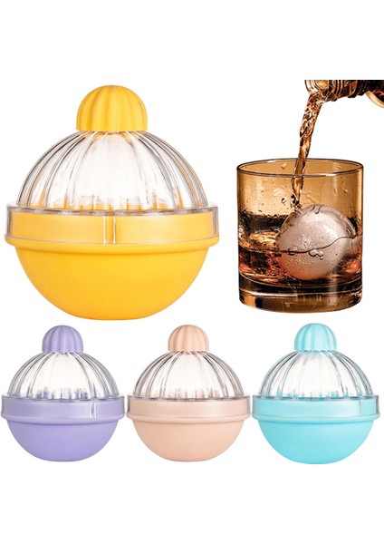 Buz Topu Makinesi Yuvarlak Buz Küpü Kalıp 6 cm Viski Yuvarlak Hokeyi Kalıp Hızlı Bırakma Buz Topu Kalıbı Kokteyller Içecekler Için (Yurt Dışından)