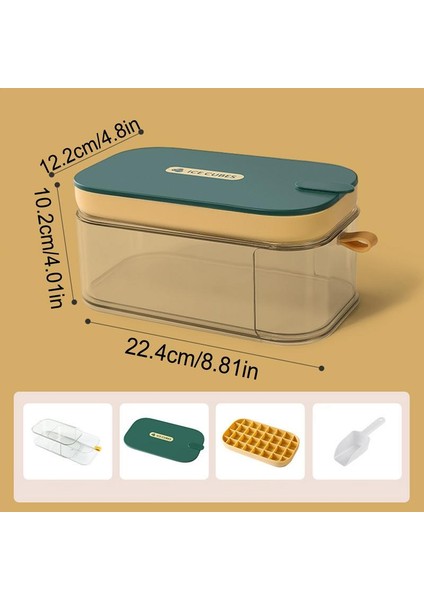 Dondurucu Için Buz Küpü Tepsileri Kapaklı Buz Küpü Kalıbı 32 Izgaralar Dondurucu Kolay Açılan Buz Tepsisi Kapaklı ve Saklama Kutusu Buz Kalıpları (Yurt Dışından) fiyatları