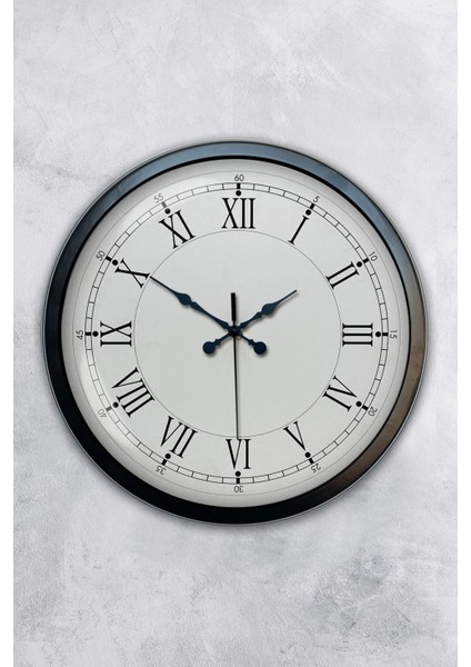 40 cm Metal Romen Rakamlı Retro Duvar Saati