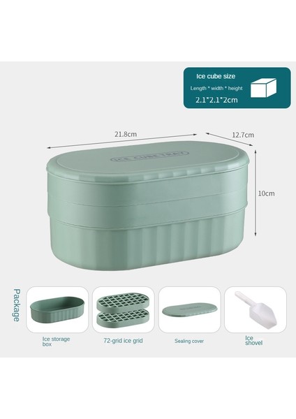 72 Büyük Kapasiteli Izgara ve Buz Küreği ile Yenilikçi 2 Katmanlı Buz Kalıbı - Içecekleri Soğuk Tutun Mutfak Barınıza Mükemmel Bir Ekleme (Yurt Dışından) fırsatları