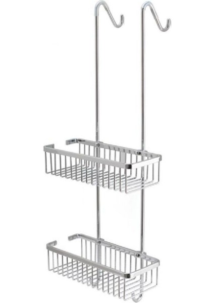 Banyo Duş Raf Sistemi Krom Renk 702X214X282 Mm