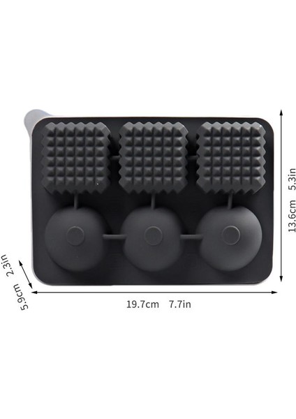 Silikon Buz Tepsileri 2'si 1 Arada 6 Kavite Büyük Buz Küpü Tepsileri Istiflenebilir Dondurucu Buz Tepsileri Yeniden Kullanılabilir Viski Buz Küpü Kalıpları Buz Küpü (Yurt Dışından) fiyatları