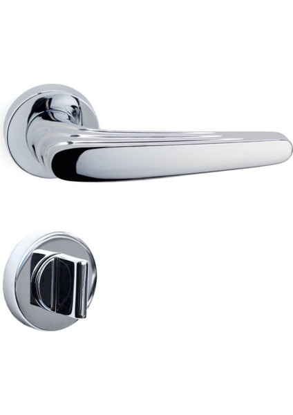 Trıton Krom - Wc Rozetli Kapı Kolu - Hha153Ro12W Cr