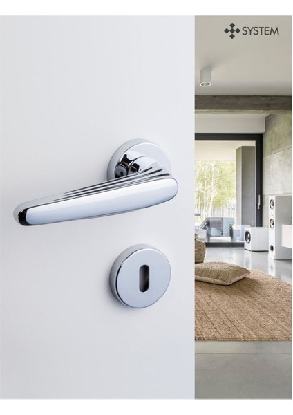 Trıton Krom - Wc Rozetli Kapı Kolu - Hha153Ro12W Cr