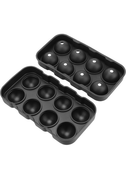 Huni ile Buz Küresi Kalıp Buz Kalıbı Mutfak Gereçleri 8 Kavite Silikon Buz Küpü Topu Makinesi Kalıp Buz Topu Tepsisi Bar Aksesuarları (Yurt Dışından)