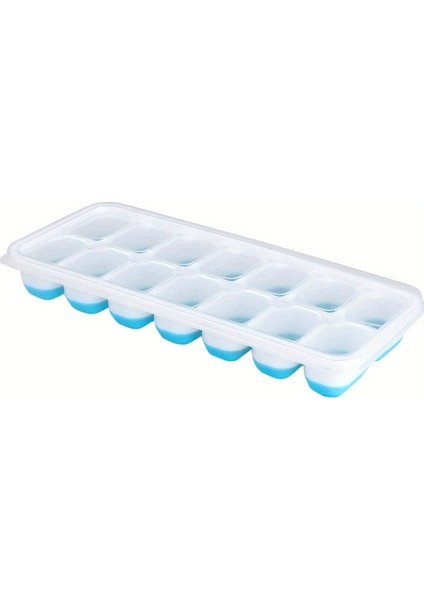 Adet, Silikon Buz Küpü Kalıbı, Dökülmeye Karşı Dayanıklı Çıkarılabilir Kapaklı Kolay Çıkarılan ve Esnek Kalıp, Kapaklı Istiflenebilir Buz Tepsileri (Yurt Dışından)