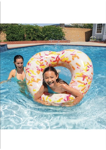 Intex Donut Kalp Şeklinde Şişirilmiş Simit 104 cm