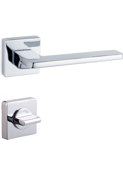 Gıada Krom - Wc Rozetli Kapı Kolu - Hha110Ro11W Cr