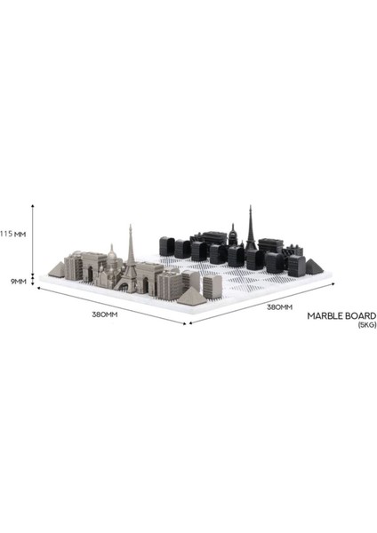 Parıs Paslanmaz Çelik Satranç Takımı Sk Sku.112S