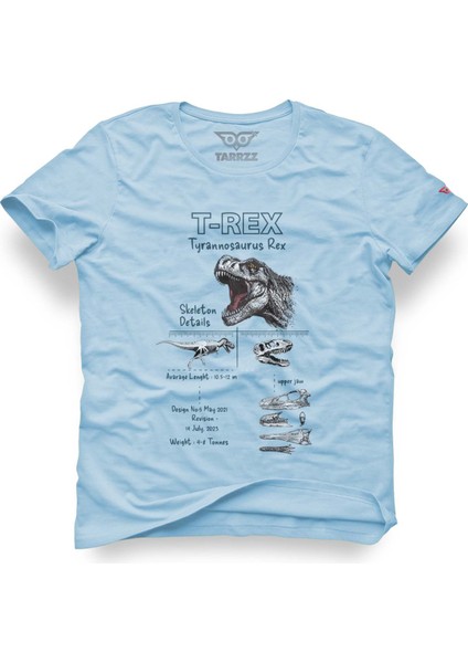 Anatomy T-Rex Tasarım Tişört, Dinazor Baskılı Tasarım Tişört