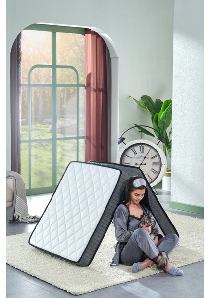 Deluxe Gri 80x180 Katlanır Yatak, Yer Yatağı, Misafir Yatağı, Kamp Yatağı (Ölçü Seçenekli)
