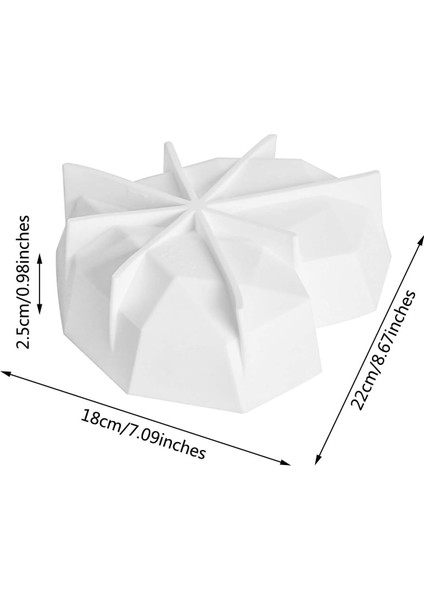 Kalp Silikon Kek Kalıbı, 7 Inç Elmas Geometrik Kalp Aşk Çikolata Kalıbı, Yapışmaz Fırın Güvenli Mousse Tatlı Pişirme Tavası, Cheesecake Için, Alt Denge Takviyesi (Yurt Dışından) modelleri