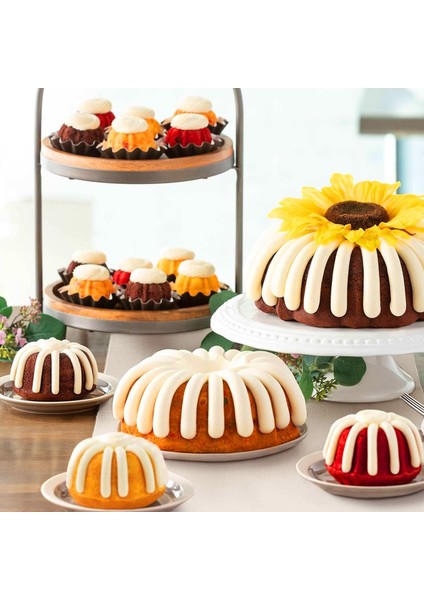 Mini Yivli Tüp Tava Silikon 6-Cavity (3pcs), Çok-Cavity Küçük Kek Fırın Tavası, Mini Kalıplar Para Chocoflan (Yurt Dışından) fiyatları