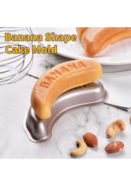Muz Şeklinde Kek Kalıbı 3'lü Paket, Yapışmaz Muz Şeklinde Karbon Çelik Kek Tatlısı Mus Pişirme, Fırın ve Hazır Pot Pişirme Için Pişirme Takımı (Muz Küçük) (Yurt Dışından) fiyatları