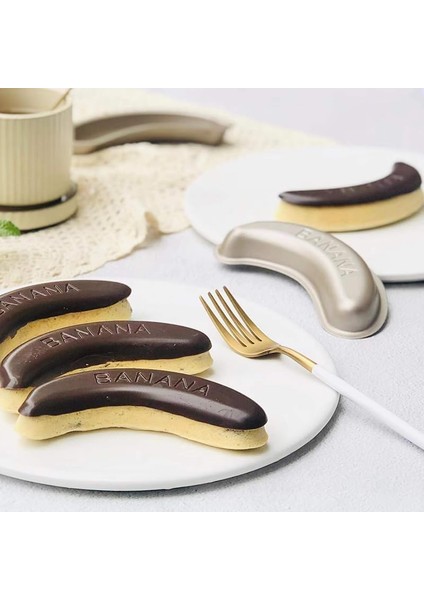 Muz Şeklinde Kek Kalıbı 3'lü Paket, Yapışmaz Muz Şeklinde Karbon Çelik Kek Tatlısı Mus Pişirme, Fırın ve Hazır Pot Pişirme Için Pişirme Takımı (Muz Küçük) (Yurt Dışından) fırsatları