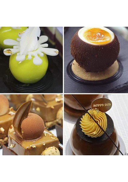Mus Kek Pişirme Için 3D Küre Şekli Silikon Kalıp, Şeker Pasta Için 3D Top Silikon Pişirme Kalıbı Çikolata Trüf Cupcake Jöle Kurabiye Puding Kek Dekorasyon Kalıbı, 8-Cavity (Yurt Dışından) fırsatları