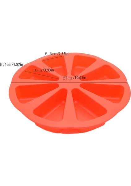8 Kavite Silikon Porsiyon Kek Kalıbı Üçgen Kavite Kek Tava Sabun Kalıp Pizza Dilimleri Scone Pişirme Kalıpları Dıy Mutfak Pişirme Aracı Şükran Günü Noel Partisi Için (Yurt Dışından) modelleri