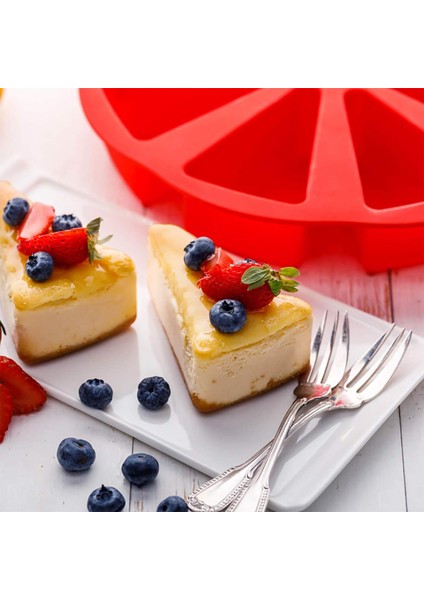 8 Kavite Silikon Porsiyon Kek Kalıbı Üçgen Kavite Kek Tava Sabun Kalıp Pizza Dilimleri Scone Pişirme Kalıpları Dıy Mutfak Pişirme Aracı Şükran Günü Noel Partisi Için (Yurt Dışından) indirimleri