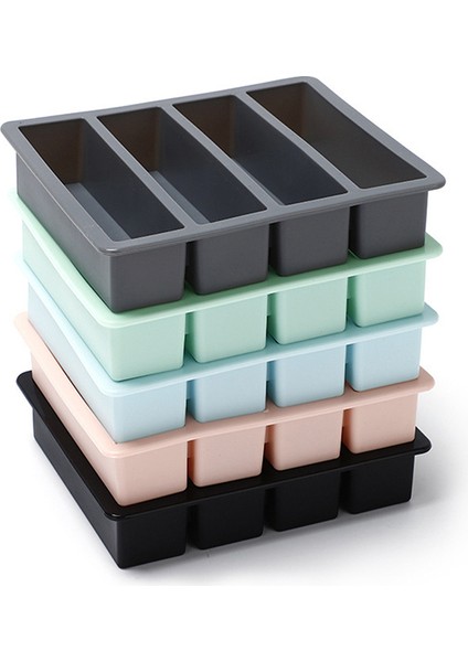 1 Adet 4 Izgara Uzun Şerit Silikon Buz Küpleri Kare Tepsi Kalıp Dıy Toksik Olmayan Dayanıklı Şarap Buz Küpü Yaratıcı Küp Buz Kalıp (Yurt Dışından) modelleri