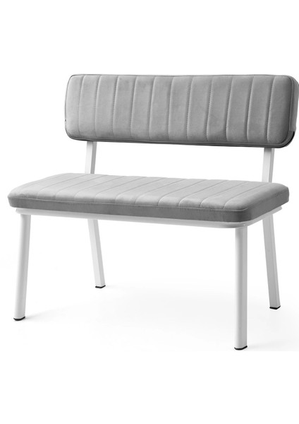 Sırtlı Bench Puf Metal Ayaklı Babyface Kumaş 40CMX95CM