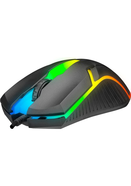 SM-G52 Usb Siyah Aydınlatmalı Gaming Oyuncu Mouse