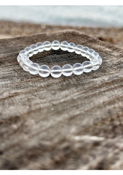 Doğaltaş 8 mm Kristal Kuvars Taşı Bileklik Aa Kalite fiyatları