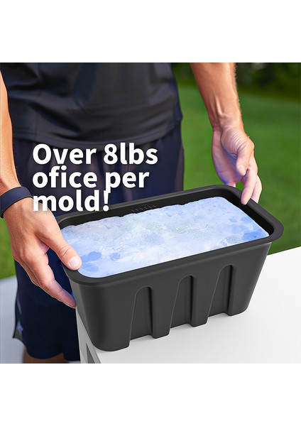 Buz Bloğu Kalıbı Ekstra Büyük Buz Kutusu Kapaklı Büyük Silikon Kutu Süper Buz Kutusu (Yurt Dışından) modelleri