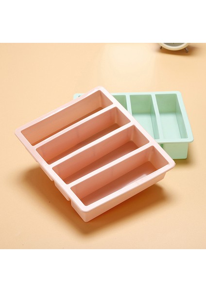 1 Adet 4 Izgara Uzun Şerit Silikon Buz Küpleri Kare Tepsi Kalıp Dıy Toksik Olmayan Dayanıklı Şarap Buz Küpü Yaratıcı Küp Buz Kalıp (Yurt Dışından) indirimleri