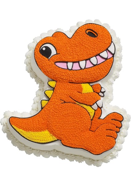 Dinozor Kek Tavası, Çocuk 3D Doğum Günü Pastası Tavası, Gümüş, Alüminyum (Yurt Dışından)