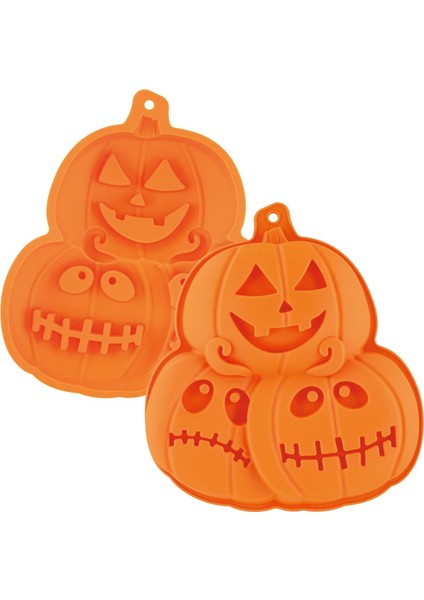 Cadılar Bayramı Balkabağı Kalıp 3 Kaviteler 2 Set Silikon Balkabağı Kek Çikolata Kalıpları Cadılar Bayramı Için Mutfak Pişirme Dekorasyon Kalıp Jack-O'-Lantern (3 Kaviteli Kalıp) (Yurt Dışından)