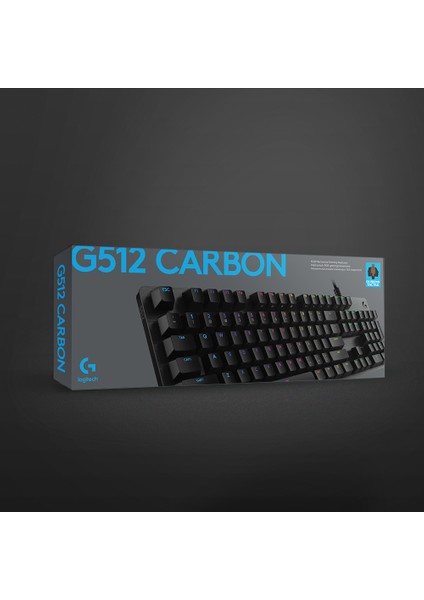 G G512 Carbon LIGHTSYNC RGB GX Brown Mekanik Oyun Klavyesi - Siyah