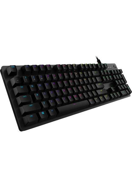 G G512 LIGHTSYNC RGB Mekanik GX Blue Switch Türkçe Oyun Klavyesi - Siyah