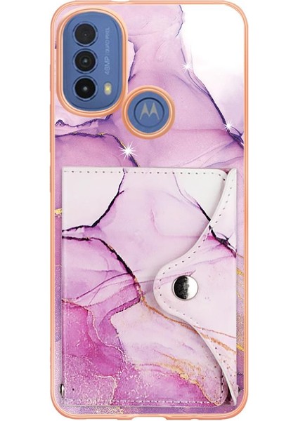 Motorola Moto E20/E30/E40 Mermer Ince Cüzdan Yumuşak Tpu Tampon Kartı (Yurt Dışından) indirimleri