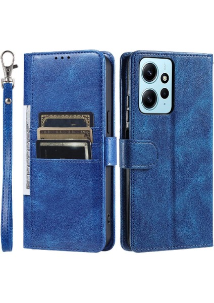 Xiaomi Redmi Not 12 Için Flip Case 4g Pu Deri Kickstand 6 Kart Yuvaları (Yurt Dışından)