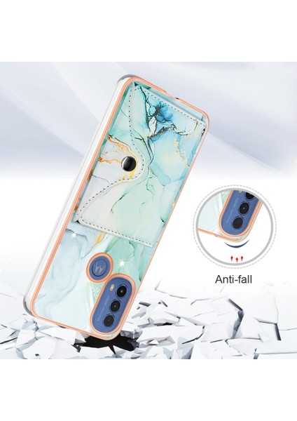 Motorola Moto E20/E30/E40 Mermer Ince Cüzdan Yumuşak Tpu Tampon Kartı (Yurt Dışından) fiyatları