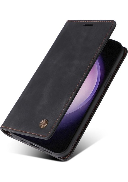 Samsung Galaxy S24 Için Flip Case Kapak Cüzdan Deri Kılıf Basit (Yurt Dışından) indirimleri
