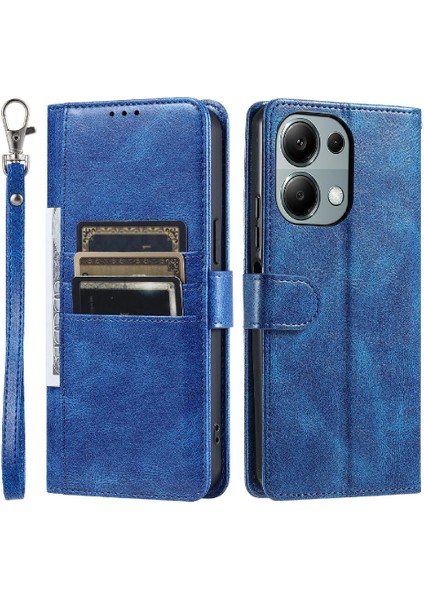 Xiaomi Redmi Not Için Flip Case 13 Pro 4g Pu Deri Kickstand 6 Kart (Yurt Dışından)