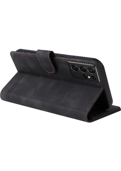Samsung Galaxy S21 Için Flip Case Ultra Darbeye Deri Kılıf Kapak Çevirin (Yurt Dışından) modelleri