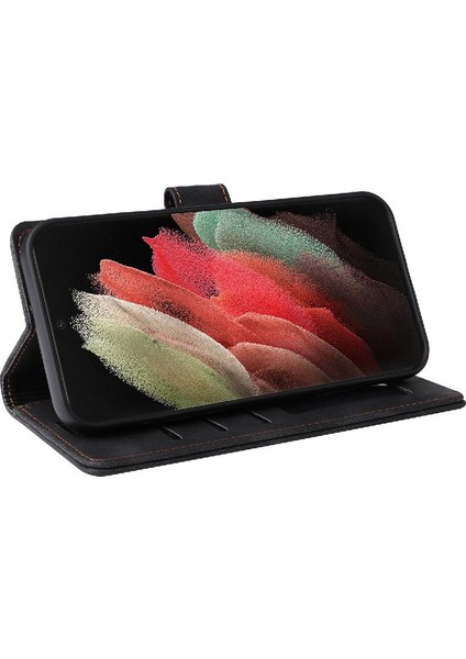 Samsung Galaxy S21 Için Flip Case Ultra Darbeye Deri Kılıf Kapak Çevirin (Yurt Dışından) indirimleri